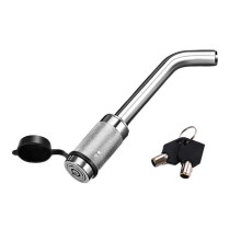 Tineasur Elbow Style Hitch Pin Lock Silver Waterproof for Car Towing Hook