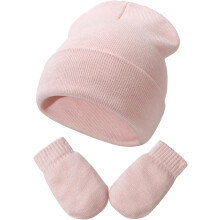 Újszülött sapka, kesztyű szett, kisgyermek gyerekeknek, puha, téli, meleg kötött sapka kesztyűvel, unisex fiúknak és lányoknak