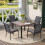 Non-Slip Artificial Leather Chair Cushion Square Washable 4
