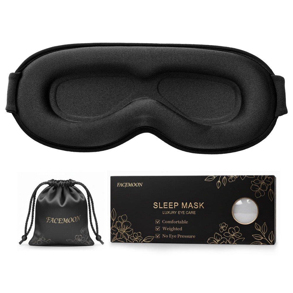 3D Weighted Sleep Mask Blackout Memory Foam 1 Pc