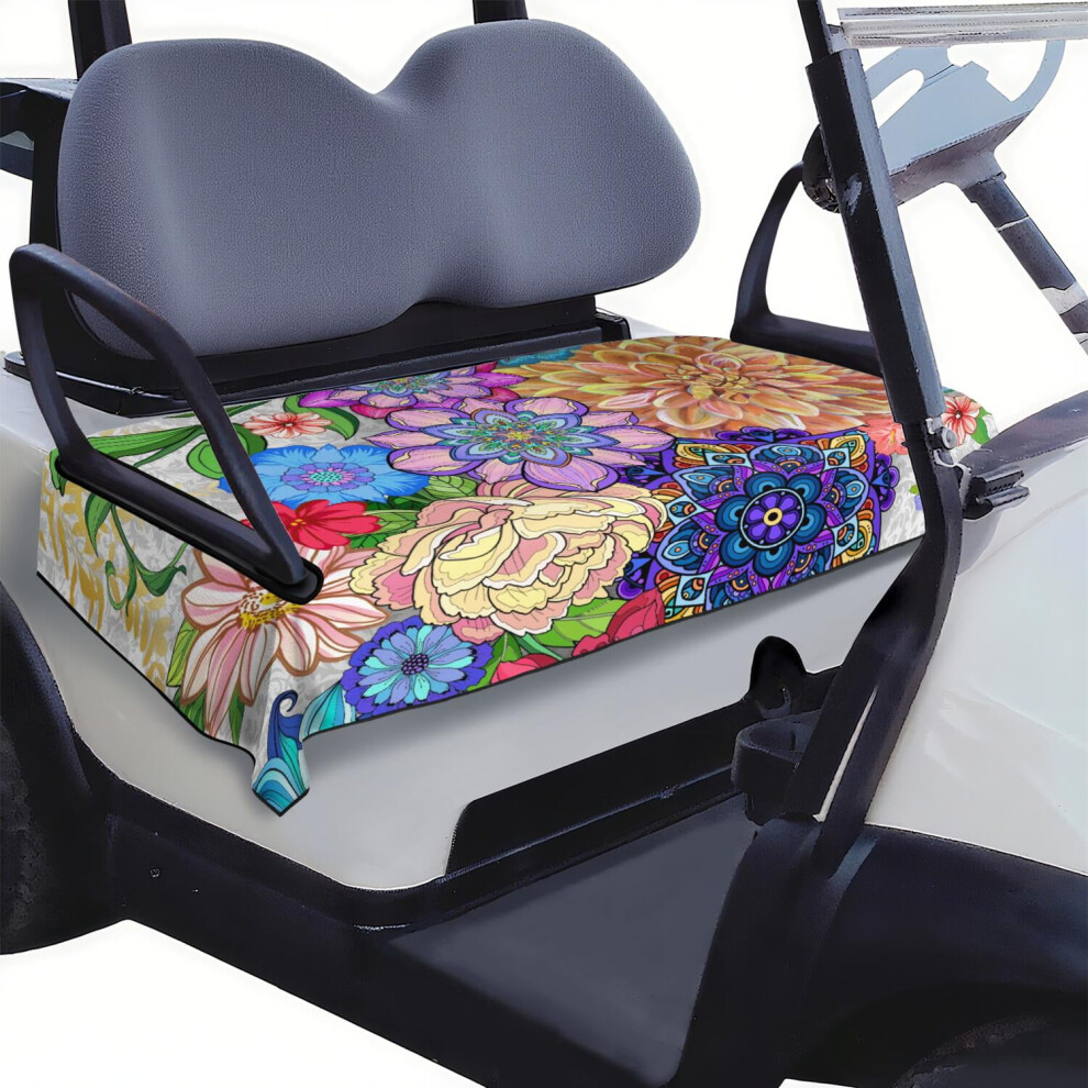 Absorbent Golf Cart Seat Cover 51" X 31", Moisture-Managing Microfiber Towel For Ezgo, Yamaha, Club Car 9448196315385