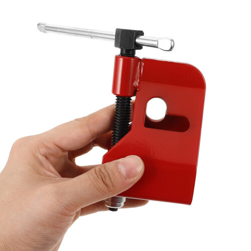 Red Metal Faucet Handle Puller Tool 12.5x11.7x4.3cm 1Pack 2
