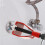 Red Metal Faucet Handle Puller Tool 12.5x11.7x4.3cm 1Pack 8