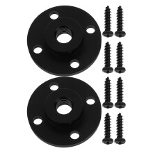 2pcs Aluminum Alloy Gooseneck Microphone Holder Universal Wall Mount Mic Bracket Threaded Mic Flange Holder Bracket