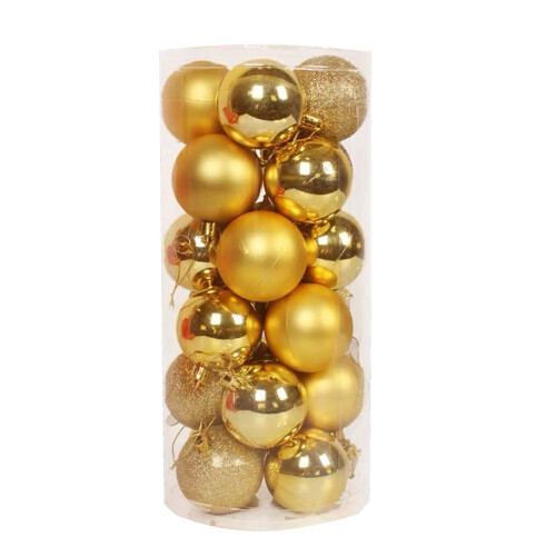 Dekorative, bruchsichere Weihnachtsbaum-Anhänger, 100 mm große Weihnachtskugeln, 24er-Packung