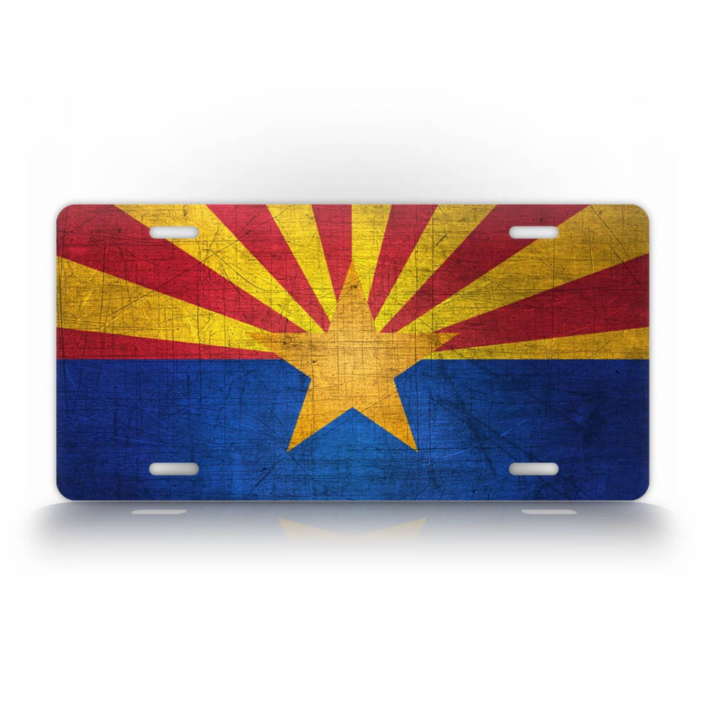 Arizona Grunge Flag License Plate Official Az State Flag Auto Tag 9482726811411