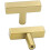 Gold Cabinet Knobs Brushed Brass T-Bar Handles 30 Pack 1