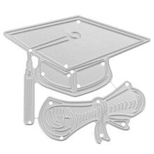 OUNONA Graduation Theme Stencil Carbon Steel Die Cut for Scrapbooking, Card Making, Crafts and Party Decorations