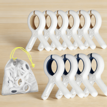 12-Pack Large Beach Towel Clips – Strong Grip, Non-Slip, Compatible with Sun Loungers, Pool Chairs, Washing Lines & More