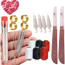 Big Eye Steel Needle Set (34 pcs), Sewing Tool Kit with Needles, Thread Ripper, Threaders & Threads – 2 Sets