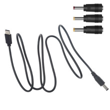Kabel zasilający USB-C typu C do gniazda DC5,5 x 2,1 mm 5 V do radia z monitorem LCD