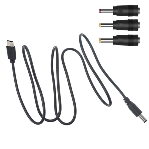 Καλώδιο τροφοδοσίας USB C Type-C σε DC 5.5x2.1mm με βαρέλι 5V για οθόνη LCD και ραδιόφωνο