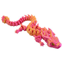 3D tištěný křišťálový drak, 3D tištěný flexibilní kloubový drak, hračky Fidget pro autismus/ADHD