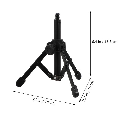 OUNONA Table Top Tripod Microphone Stand Creative Foldable 1
