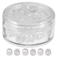 Homoyoyo back earring stoppers Earring Backs Transparent Daily Use Women 30pcs