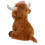 Pink Cow Plush Toy – Soft Fluffy Highland Cattle Stuffed 5