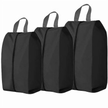 3PCS/Set Foldable Shoes Storage Bags Travel Organizer Nylon Shoes Bag With Zipper Pouch Case Waterproof Pocket Shoes Organizer