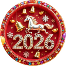 2026-os ló alakú hűtőmágnes - kínai horoszkópos újévi dekoráció, ünnepi konyhai és szekrénymágneses dekoráció (2 db) - dh