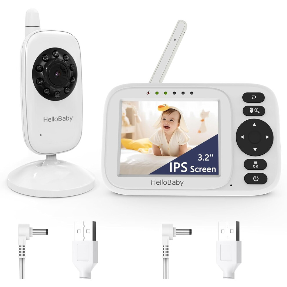 3.2-inch baby monitor no WiFi night vision 1000ft range