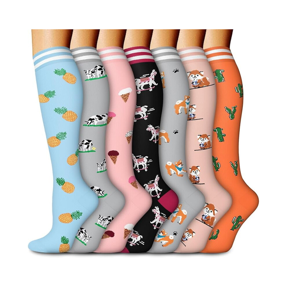 Medical Compression Socks for Women & Men, Support Knee High Socks for Running,Nurses,Travel