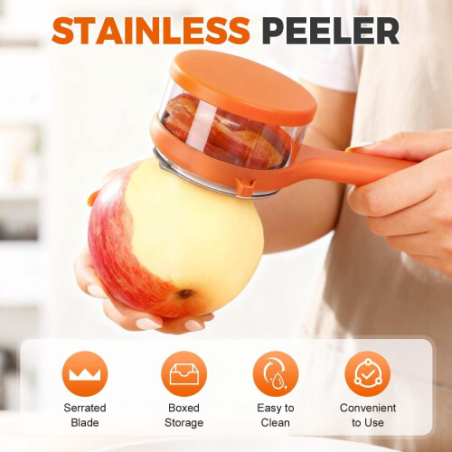2-in-1 Vegetable Peeler with Storage Container 1