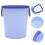 Corbeille à déchets de cuisine violette 12 L 7