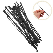 OUNONA 24pc Heavy Duty Hacksaw Blades for Wood/Metal, High-Precision Curved Cuts – Compatible with Standard Hacksaws