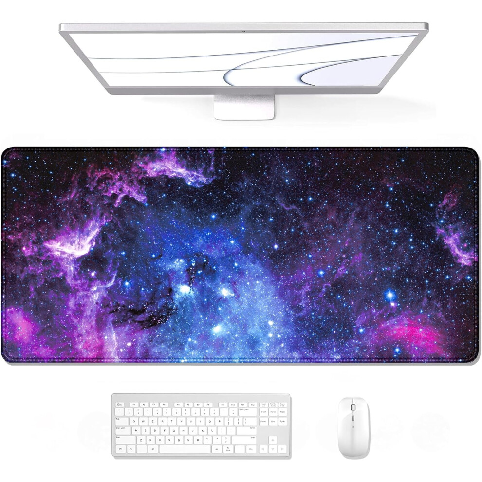 Gaming Desk Pad Galaxy 31.5X11.8 Inches Purple 9180435559876