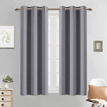 Blackout Curtains Room Darkening Thermal Insulated Grommet top Window Curtains for Living Room, 38 x 54 inch, Grey, 2 Panels