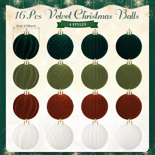 Set van 16 onbreekbare kerstballen 1