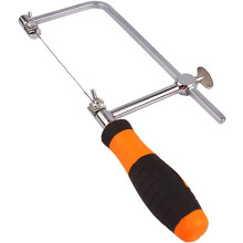 Heavy Duty Coping Saw for Wood, Metal & Plastic – 5 Blades, Non-Slip Handle, Compatible with Standard Hacksaw Blades