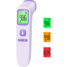 No-Touch Thermometer for Adults & Kids, Digital Accurate Baby Thermometer with Fever Alarm, 1-Second Reading, FSA/HSA Eligible, 2-in-1 Mode —
