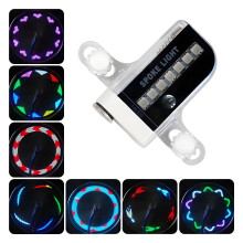 Bike Spoke Lights, 14 Patterns Motion-Activated LED Wheel Lights, Black Clip-On, Waterproof, Easy Install – Compatible with Adult Mountain Bikes