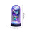 Gold Leaf Rose Glass Dome with LED Lights 1pc 2