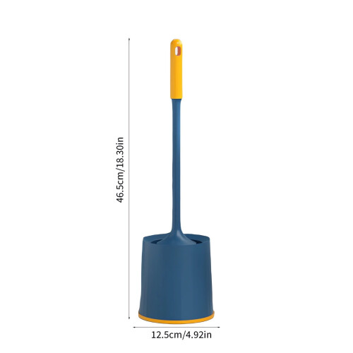 Escova de vaso sanitário com base e cabo alongado 2