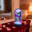 Gold Leaf Rose Glass Dome with LED Lights 1pc 4