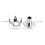 50 stk. sølvfarvede isklodser i rustfrit stål til støvler 2