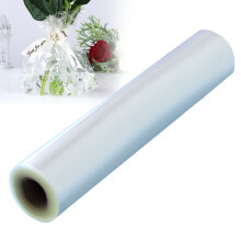 Valentines Wrapping Paper Roll, Clear Cellophane Wrap for Gift Baskets & Bouquets – Compatible with Florist Use