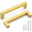 Gold Square Cabinet Pulls 5 Inch Center 5 Pack 1
