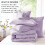 Ensemble de couette 7 pièces lavande pour lit queen 3