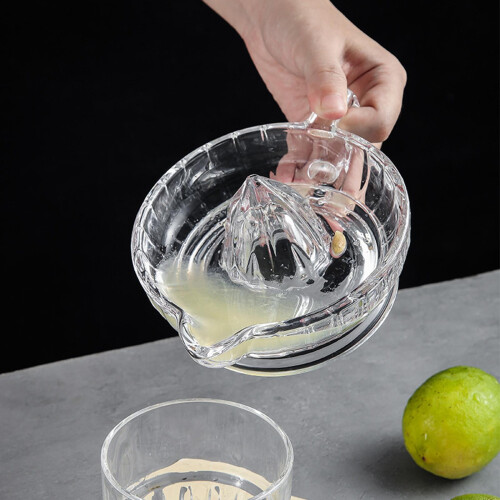 Manual Glass Lemon Squeezer with Handle for Limes Kitchen Accessories 1