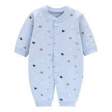 Babykleding voor pasgeboren meisjes, lente en zomer: comfortabele, ademende rompertjes met ronde hals, korte mouwen en trekkoord aan de zijkant.