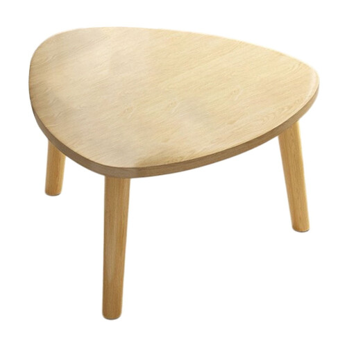 Mesa de centro triangular curva para varanda ou quarto. 1