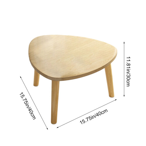 Mesa de centro triangular curva para varanda ou quarto. 2