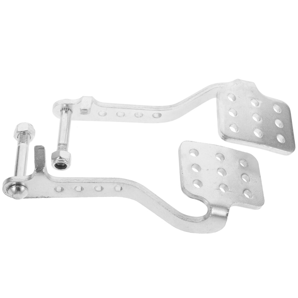 Worgeous 1 Pair Brake Pedal Kit Go Kart Racing Pedal Brake Throttle Pedal Compatible With 212Cc 9357860940528
