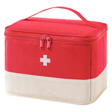 Red Empty First Aid Bag – Compact Trauma Organizer for First Responders, Car, Travel, Home, Office & Outdoor Use