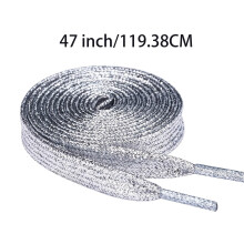 3 Pairs Reflective Shiny Plastic Shoelaces for Shoes/Boots – Durable, Easy Install, Fun Gift for Women's Flats – Compatible with Standard