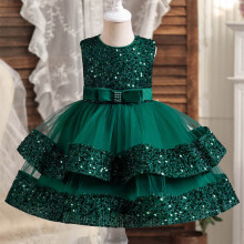 Toddler Girl Tulle Tutu Dress Sleeveless Long Dress Party Dress for Girls 2-3T