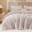 Fleece Twin Comforter Set Lotus Pink 1 Pillowcase 1