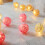 Φωτιστικά σε σειρά από rattan, 3M20LED Φωτιστικά με μπάλα από rattan, Φωτιστικά με μπάλα από 8